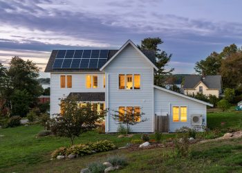 Residential addition (right), on an island in Maine