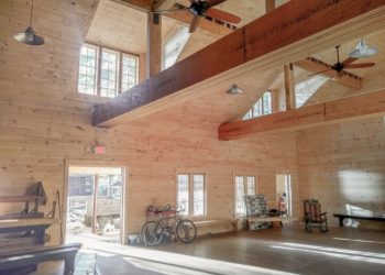 Camp Kawanhee main hall renovation, Weld, ME