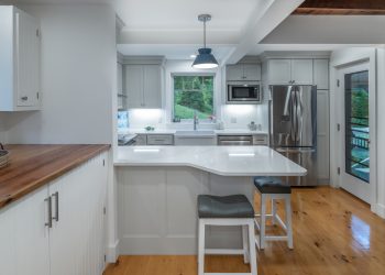 Kitchen renovation, on an island in Maine